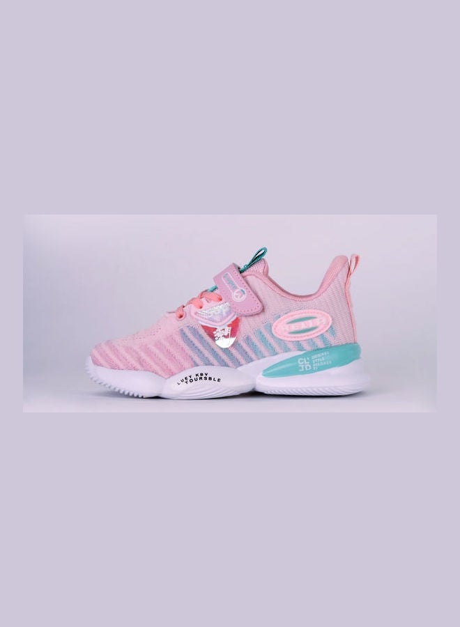 JUST KIDS BRANDS - Everleigh velcro Low Top Sneaker Pink - Image 1