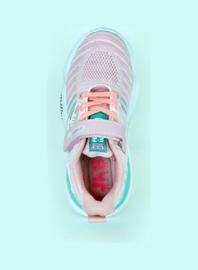 JUST KIDS BRANDS - Everleigh velcro Low Top Sneaker Pink - Image 1