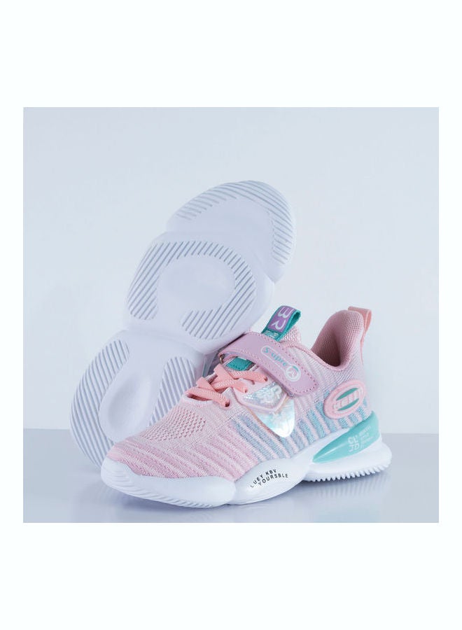 JUST KIDS BRANDS - Everleigh velcro Low Top Sneaker Pink - Image 1