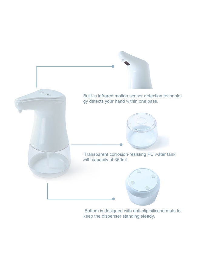 Automatic Spray Liquid Dispenser Mist Touchless White 9.5 x 19.5 x 18cm - v1620669797/N47289572A_2