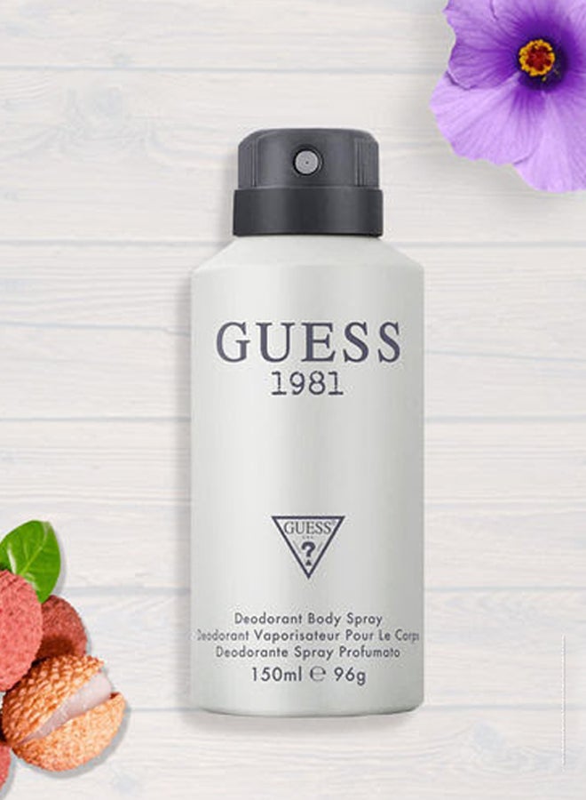 GUESS 1981 Body Spray Grey 150ml - Image 3
