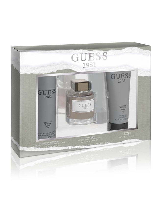 GUESS 1981 Set (EDT + Body Spray + Shower Gel) EDT 100 Ml, Body Spray 226 Ml, Shower Gel 200ml - Image 2