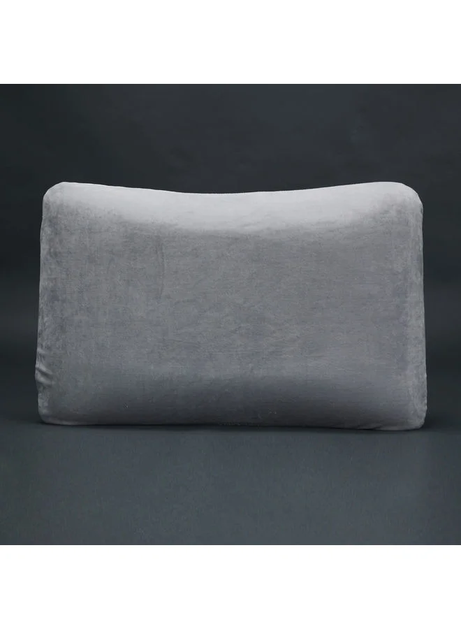 DANUBE HOME Gel Shoulder Pillow Hypoallergenic Side And Back Sleeping Pillows For Neck And Shoulder Support Polyester White 60x40x14cm