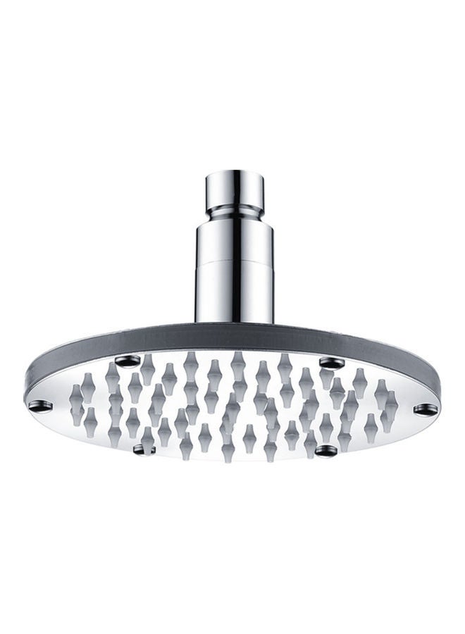 رأس دش شلال المطر الدائري مزود بإضاءة LED فضي - Image 1