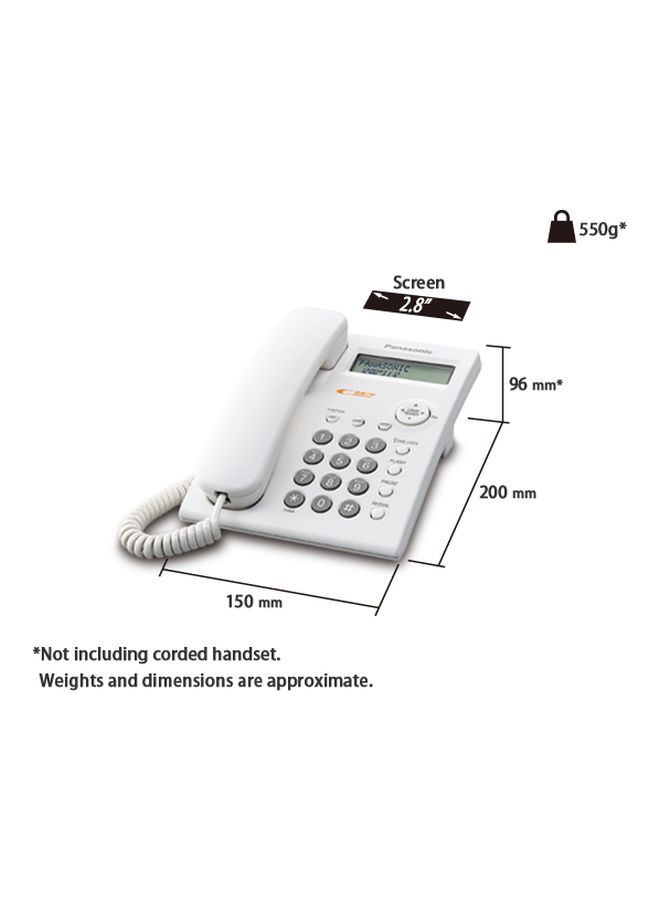 Panasonic - Integrated Corded Telephone White - Image 1