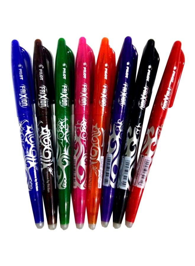 PILOT - Pack Of 8 Frixion Erasable Ball Point Pen Multicolour - Image 1
