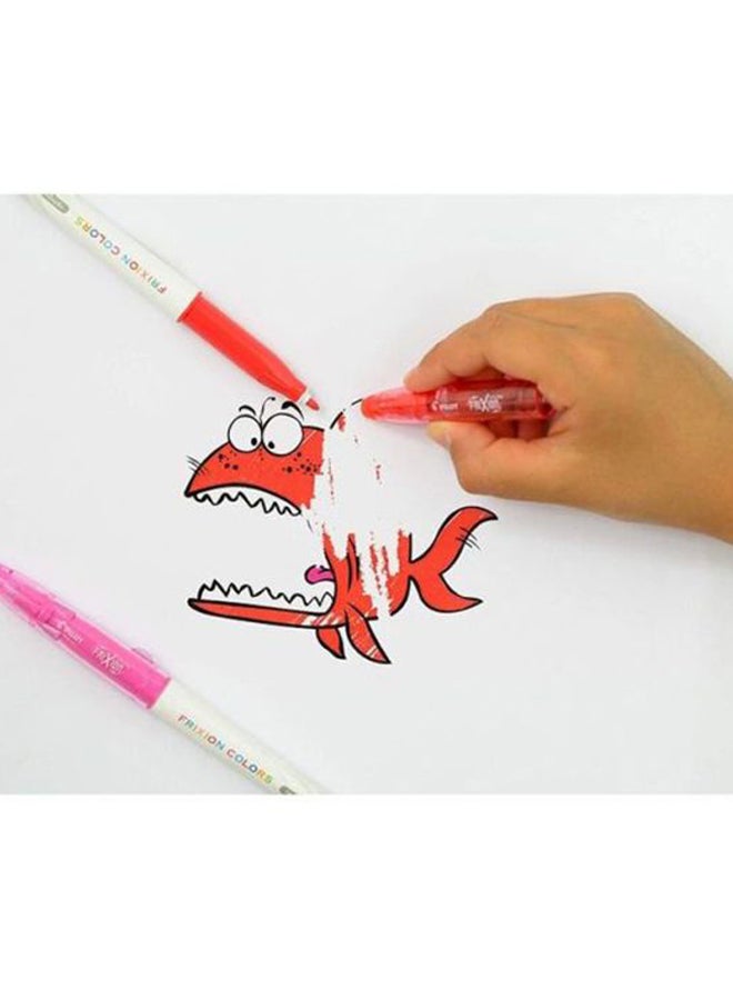 PILOT 12-Piece Frixion Erasable Colour Pen Set Yellow/Red/Blue - Image 4