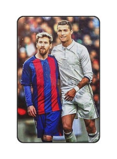 Messi And Ronaldo Protective Flip Case For Samsung Galaxy Tab A T580/T585 Multicolour