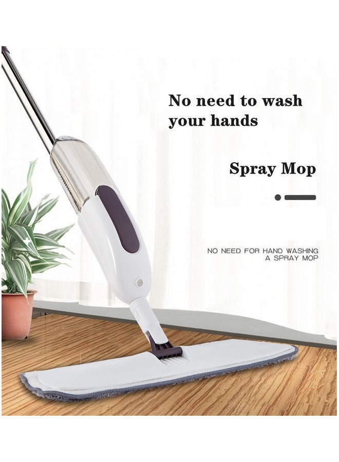 Stainless Steel Tube Magic Microfiber Water Spray Mop Multicolour 12x40x123cm - Image 2