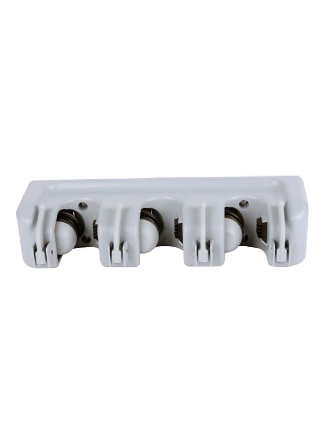 Mop Holder With Hooks Grey 27.00x6.70x8.70cm - Image 1