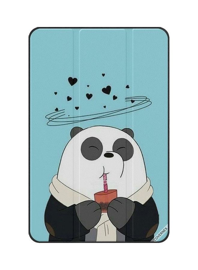 Covernex Protective Flip Case Cover For Samsung Galaxy Tab S6 Lite - Feeling Relax While Drinking Multicolour - Image 1