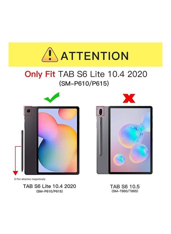 Covernex Protective Flip Case Cover For Samsung Galaxy Tab S6 Lite - Feeling Relax While Drinking Multicolour - Image 5