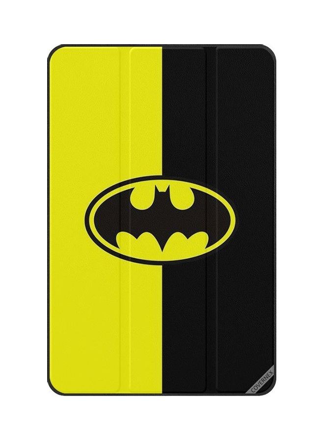 Covernex Protective Flip Case Cover For Samsung Galaxy Tab S6 Lite - Batman Logo Yellow/Black  - Image 1