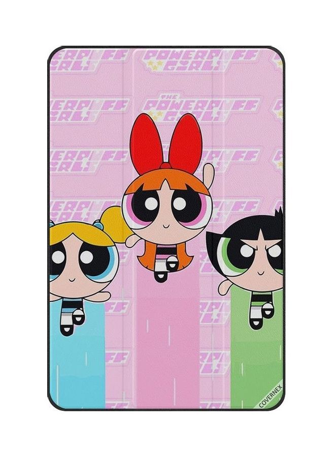 Covernex Powerpuff Girls Protective Flip Case And Cover For Samsung Galaxy Tab A T580/T585 Multicolour 