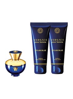 VERSACE Dylan Blue EDT Gift Set EDT 5 ml, Body Lotion 25 ml, Shower Gel 25ml  - Image 1