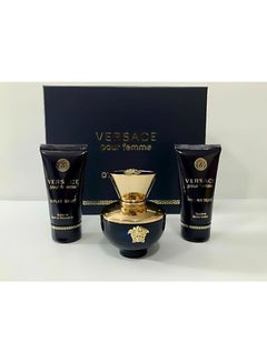 VERSACE Dylan Blue EDT Gift Set EDT 5 ml, Body Lotion 25 ml, Shower Gel 25ml  - Image 5