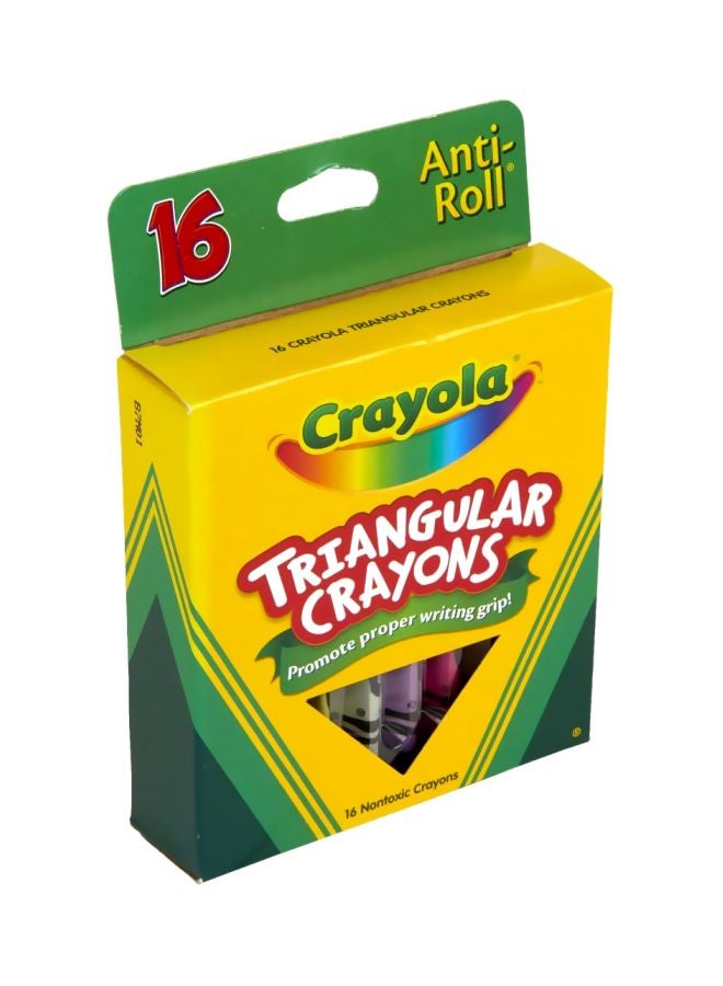 كرايولا أقلام تلوين مثلثية الشكل من 16 قطعة طراز 52-4016 أخضر/برتقالي/أزرق - Image 5