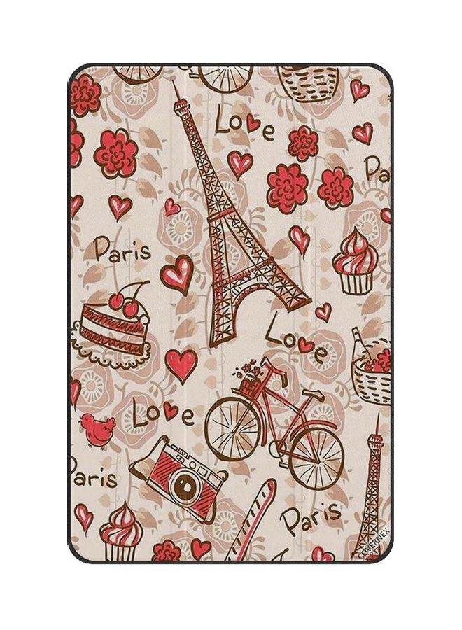 Covernex Protective Flip Case Cover For Samsung Galaxy Tab S6 Lite - Paris Eiffel Tower Multicolour  - Image 1