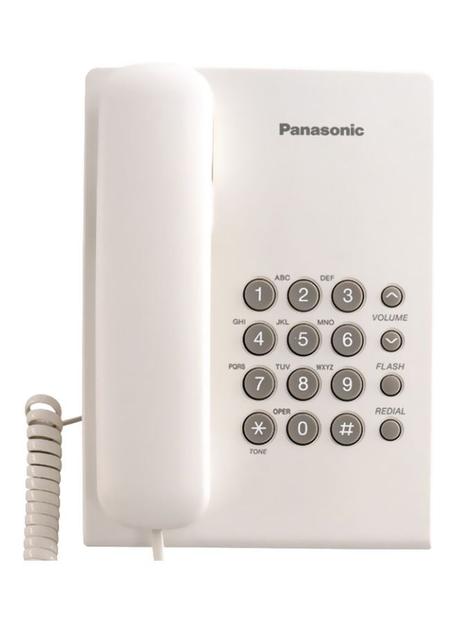 باناسونيك هاتف بسلك طراز KX-TS500 أبيض/رمادي  - Image 3