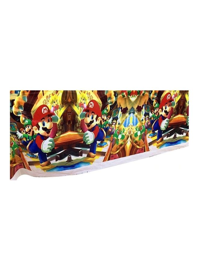 Tamona Super Mario Themed Birthday Table Cover 