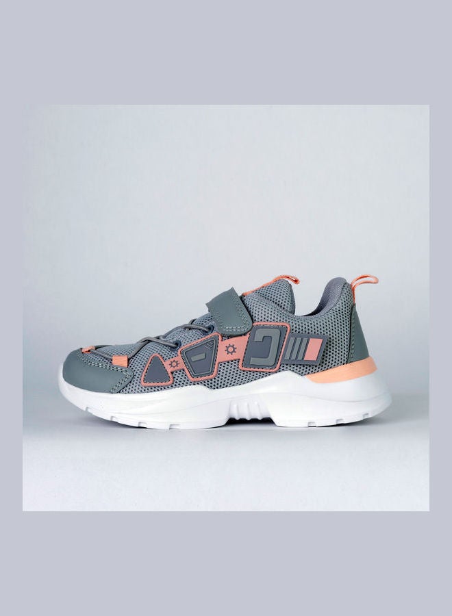 JUST KIDS BRANDS - Scarlett velcro Low Top Sneaker Grey - Image 1
