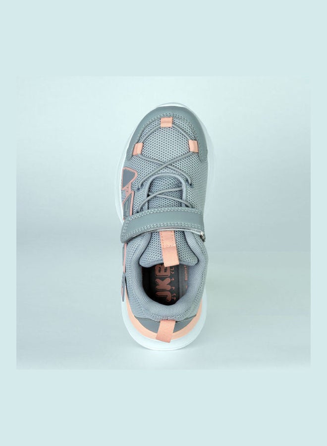 JUST KIDS BRANDS - Scarlett velcro Low Top Sneaker Grey - Image 1