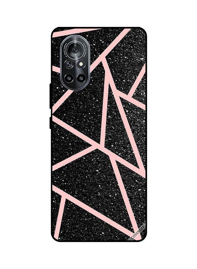 Covernex Gliters Light Paths Pattern Protective Case Cover For Huawei Nova 8 5G Black/Pink - Image 1