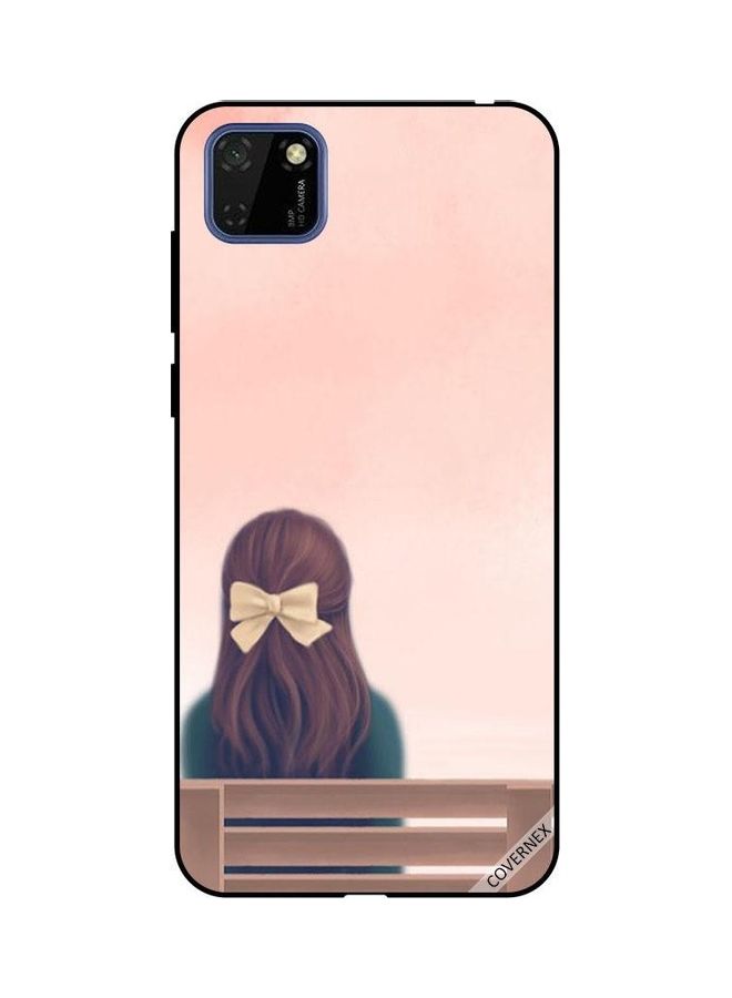 Covernex Protective Case Cover for Huawei Y5P Lovely Girl Site On Bench - Image 1