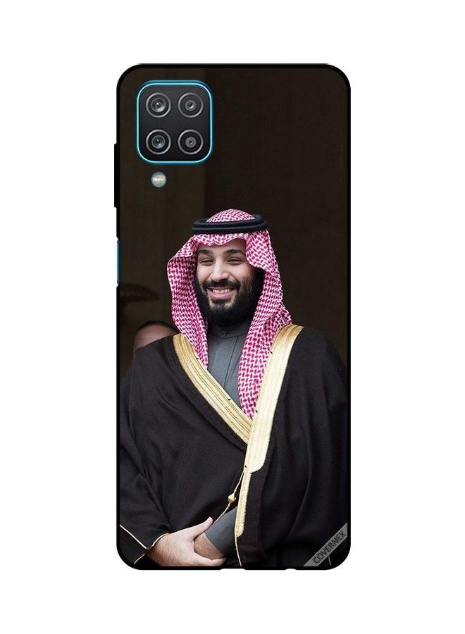 كوفرنيكس - غطاء حماية خلفي واقي لهواتف سامسونج جالاكسي A12/M12 بطبعة صورة محمد بن سلمان يبتسم صورة الأمير محمد بن سلمان يبتسم - Image 1