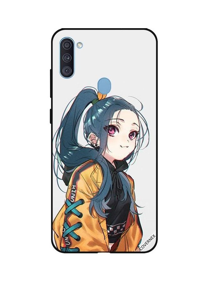 Covernex Protective Case Cover For Samsung Galaxy A11 Cute Girl Feeling Cold - Image 1