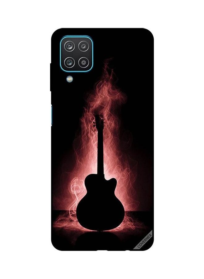 كوفرنيكس غطاء حماية بتصميم انعكاس جيتار في الظلام لهاتف سامسونج جالاكسي A12/M12 متعدد الألوان - Image 1