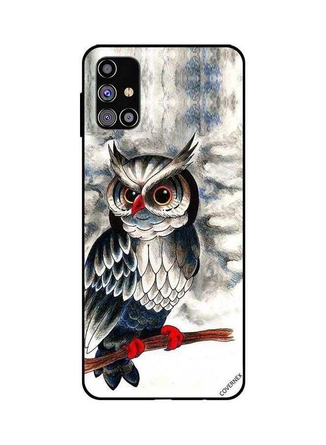 Covernex Samsung Galaxy M31s Protective Case Cover Printed Featuring Owl Drawing Art DESIGN_0208 - Image 1