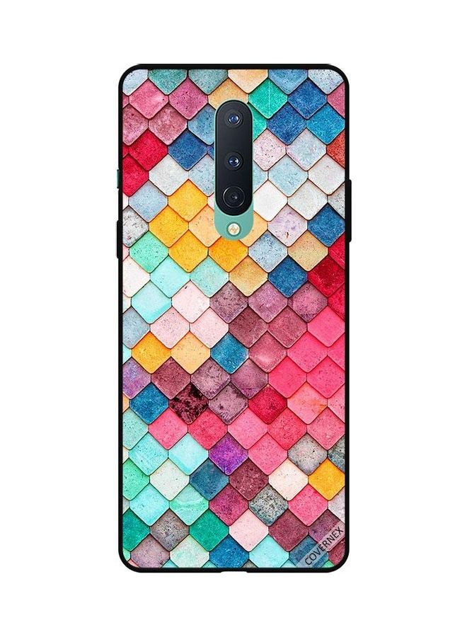 كوفرنيكس غطاء حماية واق لهاتف ون بلس 8 تصميم أشكال ماسية مربعة - Image 1