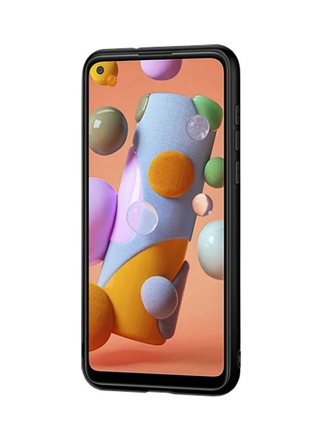 كوفرنيكس - غطاء حماية واق لهاتف سامسونج جالاكسي A11 باندا وعبارة "Don't Touch My Phone" - Image 1