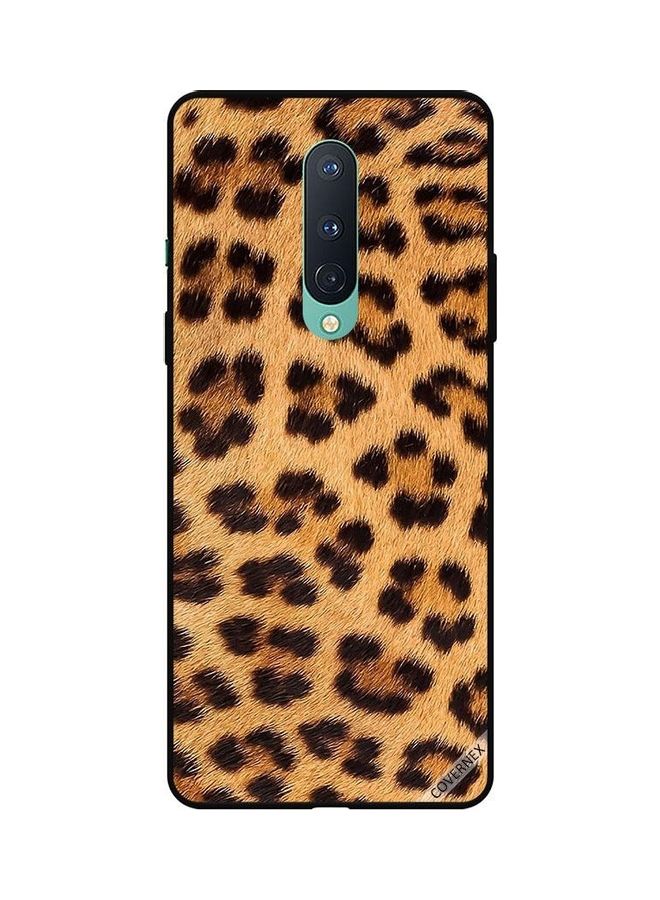 Covernex Protective Case Cover For OnePlus 8 Leopard Pattern Black and Brown - Image 1