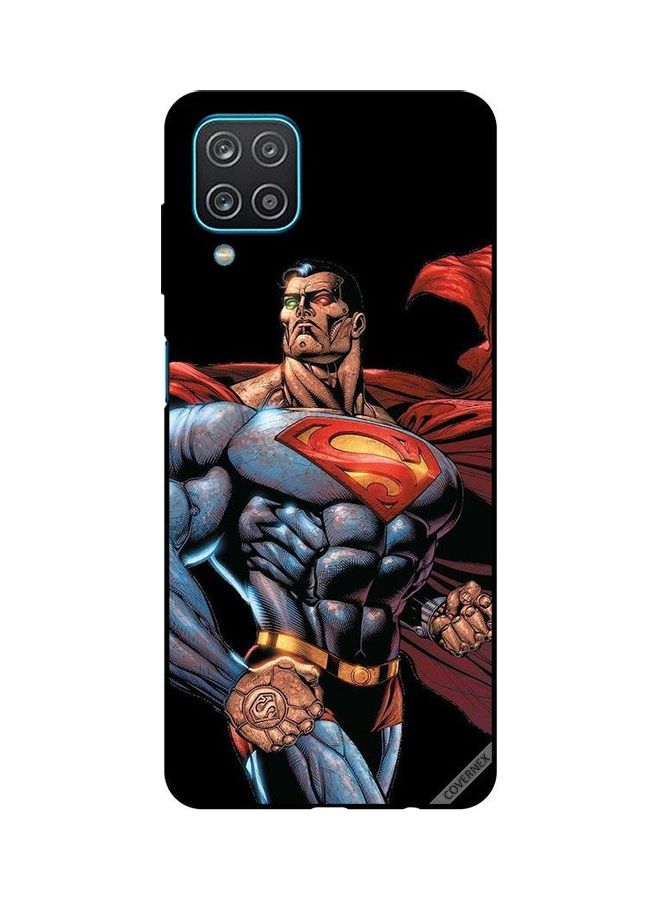 Covernex Samsung Galaxy A12 Protective Case Cover Printed Featuring Super Man DESIGN_0268 - Image 1