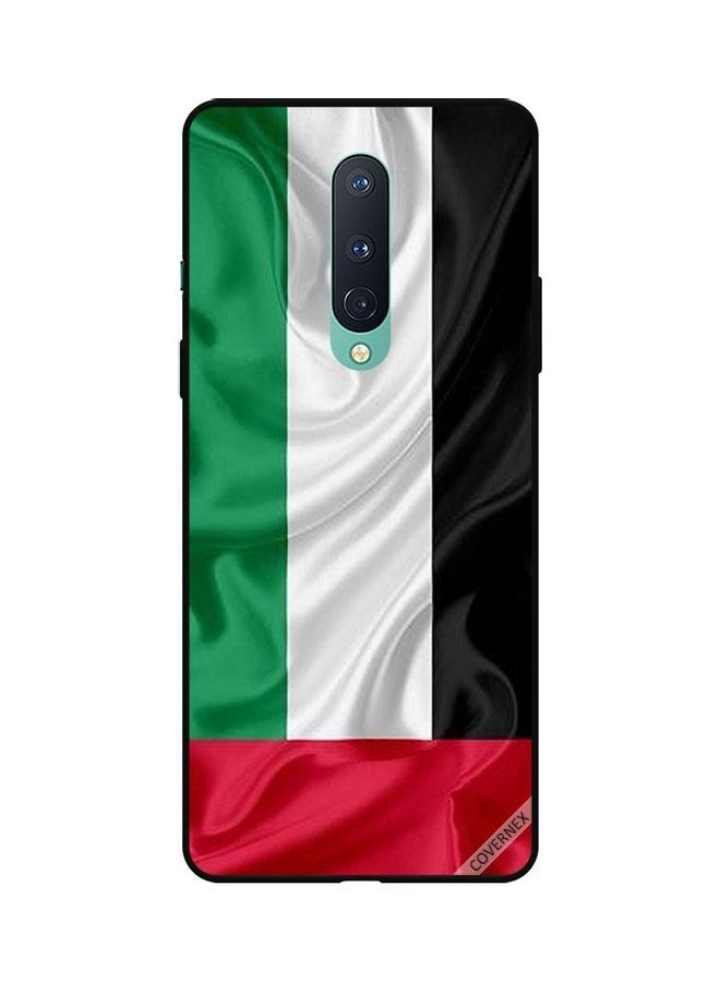 Covernex OnePlus 8 Protective Case Cover Printed Featuring Uae Flag Cloth DESIGN_0275 - Image 1