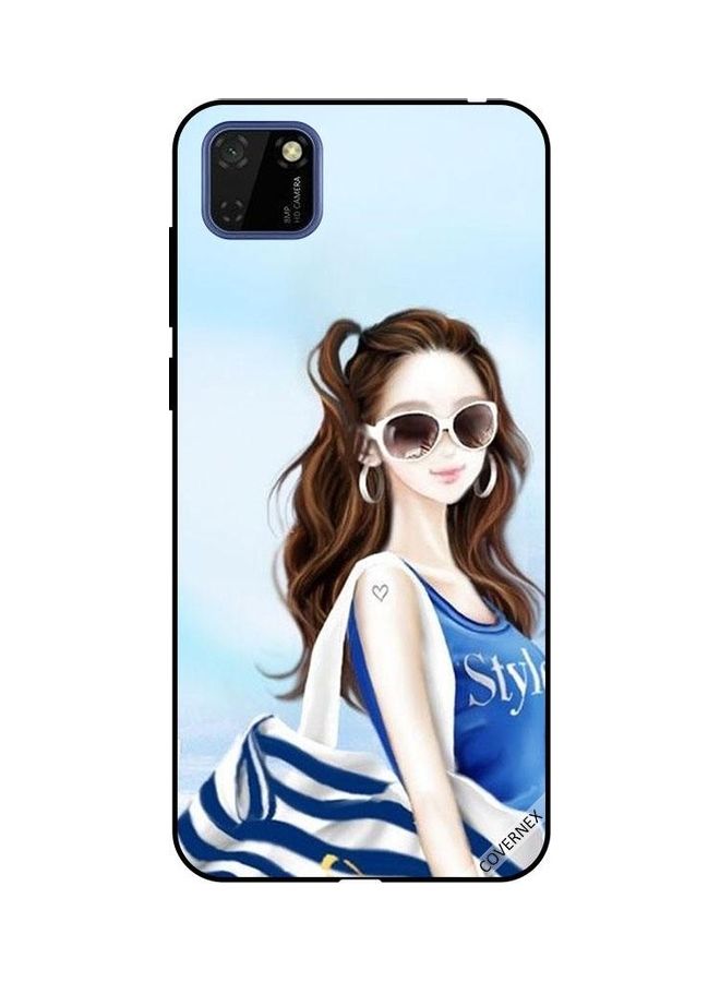 Covernex Protective Case Cover for Huawei Y5P Blue Shirt Style - Image 1