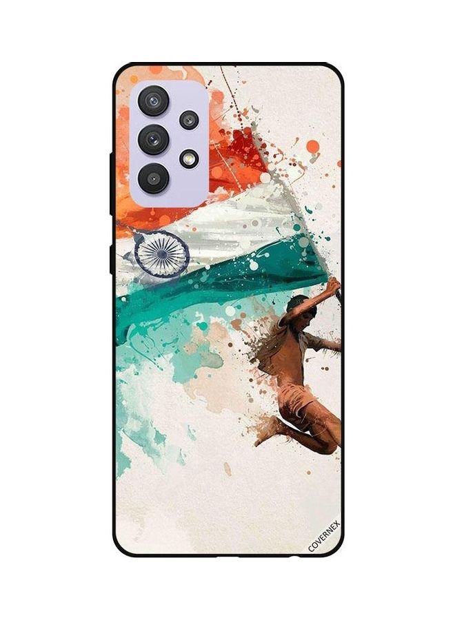 Covernex Holding India Flag While Flying Protective Case Cover For Samsung Galaxy A32 5G Multicolour