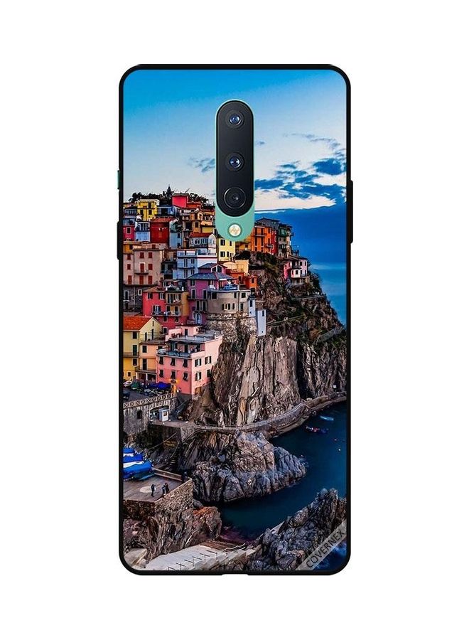 كوفرنيكس غطاء حماية واق لهاتف ون بلس 8 بيوت ملونة على البحر - Image 1