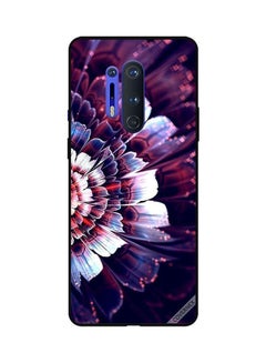 Protective Case Cover For OnePlus 8 Pro Reflected Big Flower On Left Side