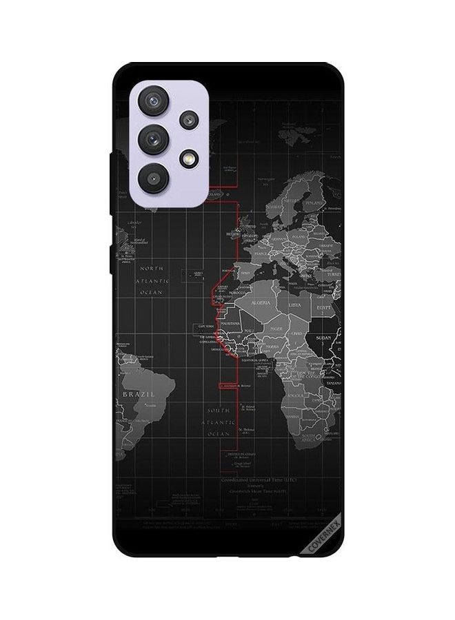 كوفرنيكس غطاء حماية واقٍ بطبعة حدود المحيط لهاتف سامسونج جالاكسي A32 بتقنية 5G أسود/ رمادي - Image 1