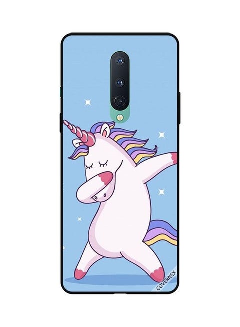 Protective Case Cover for OnePlus 8 Unicorn Dab Blue