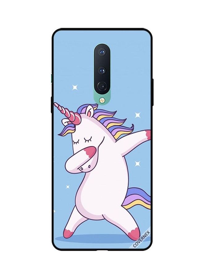 Protective Case Cover for OnePlus 8 Unicorn Dab Blue