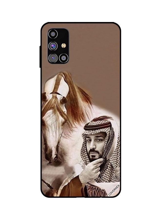 Covernex Mohammad Bin Salman In Front Of Horse Protective Case Cover For Samsung Galaxy M31s Multicolour