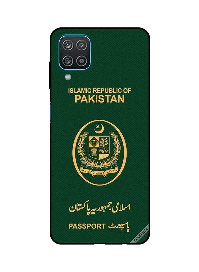 كوفرنيكس غطاء حماية واق لهاتف سامسونج جالاكسي A12/M12 نمط جواز سفر باكستان - Image 1