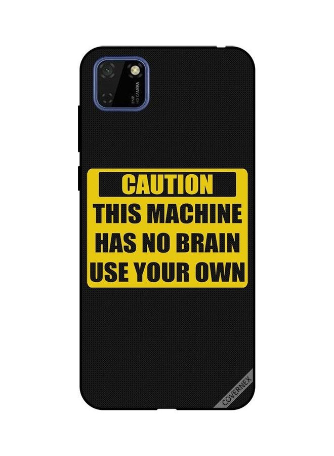 كوفرنيكس غطاء حماية واقي لهاتف هواوي Y5P أسود/ أصفر - Image 1