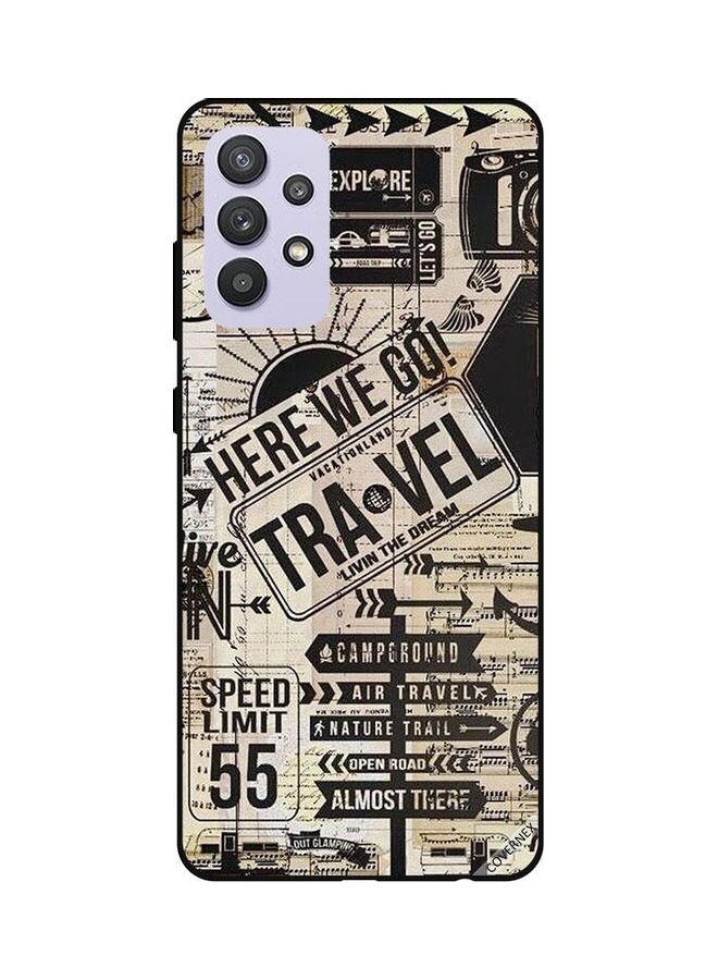 Covernex Samsung Galaxy A32 5G Protective Case Cover Printed Featuring Here We Go Travel DESIGN_0140 - Image 1