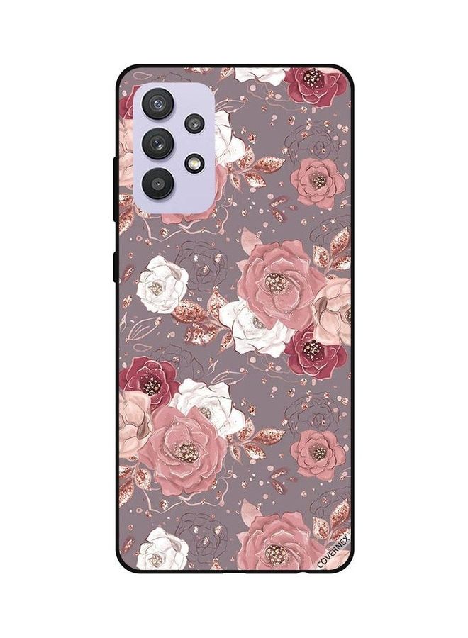 كوفرنيكس غطاء حماية واقٍ بتصميم زهور لهاتف سامسونج جالاكسي A32 5G متعدد الألوان - Image 1