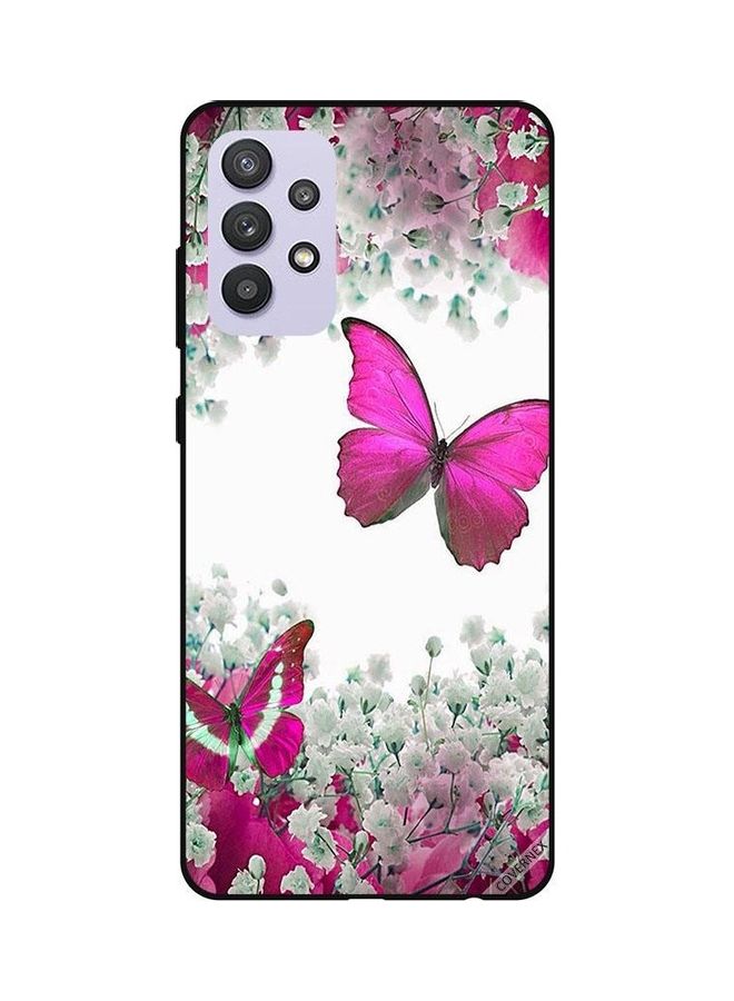 Covernex Butterfly And  Flowers Protective Back Cover For Samsung Galaxy A32 5G Multicolour - Image 1